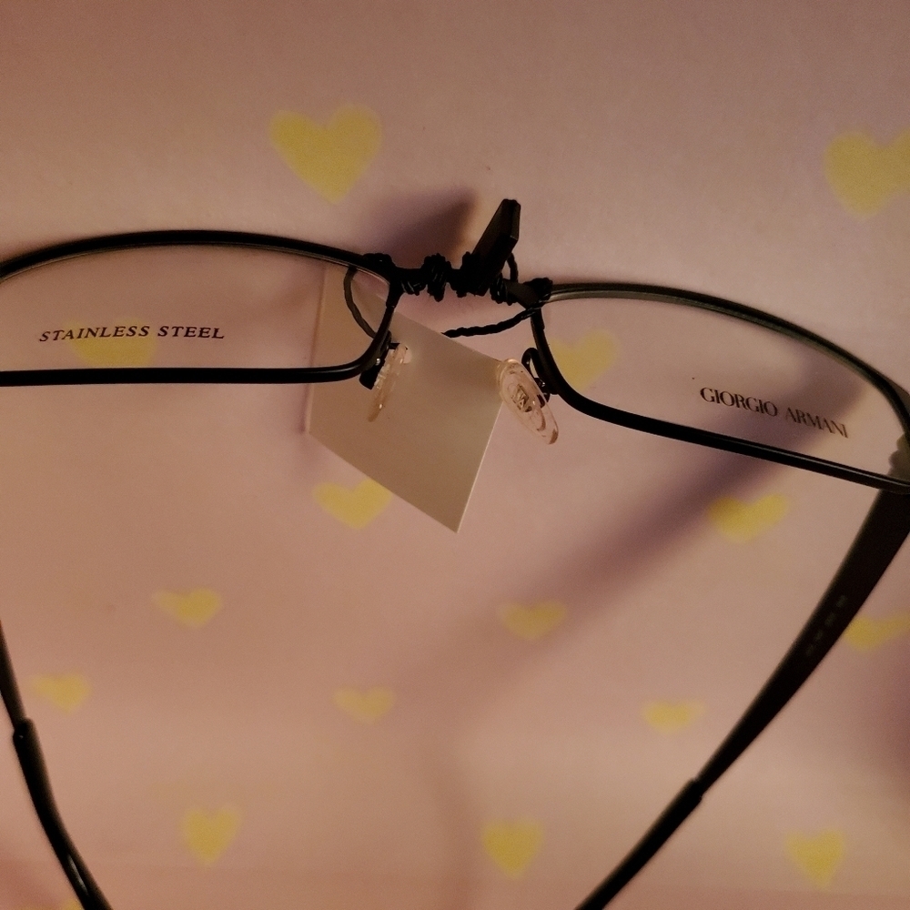 Giorgio Armani Women Black Eyeglasses Like new Authentic tag, case, and cloth - Picture 7 of 10